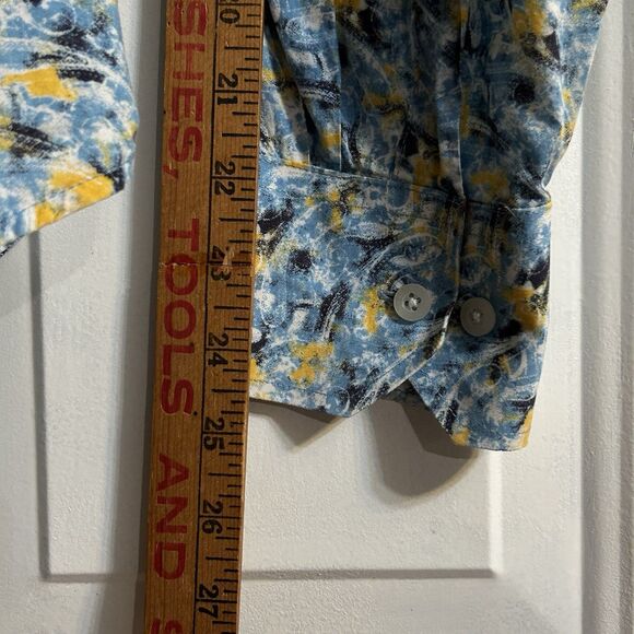 Alan Flusser Shirt Men’s Long Sleeve Button Down Multicolor Geometric XL - Picture 8 of 11